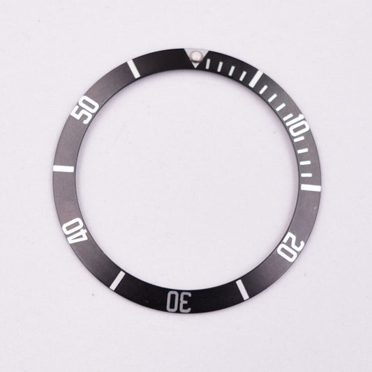 Schwarzer 39,5 mm Aluminium-Uhrenlünetteneinsatz, passend für automatische SUB/GMT-Uhren