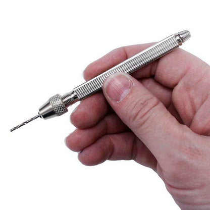 Bergeon 1842-18A pin vise featuring dual chucks for precise watch accessory repair and handling.
