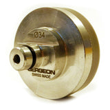 Bergeon 5700-62 Die Set Of 9 Suction Hard Upper Dies Round Heads In Adiprene