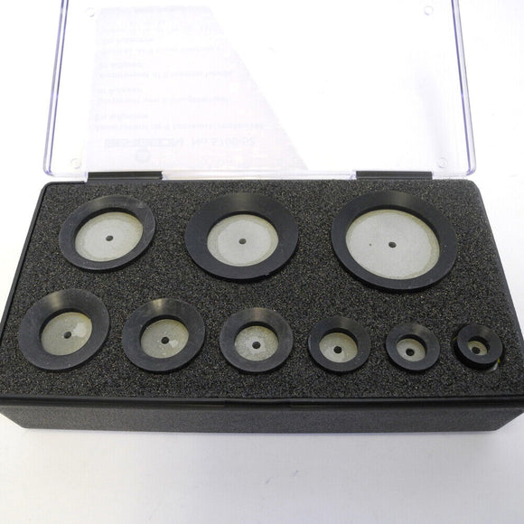 Bergeon 5700-52 Die Set Of 9 Suction Soft Upper Dies Round Heads In Adiprene