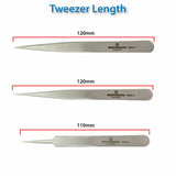 Bergeon 7024 Set of 3 Non Magnetic Tweezers