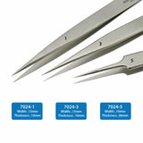 Bergeon 7024 Set of 3 Non Magnetic Tweezers