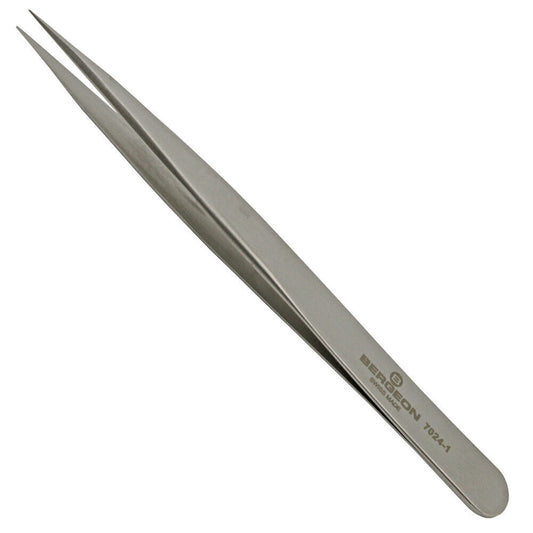 Bergeon 7024-1 7026-1 Antimagnetische Pinzette, Größe 120 mm, Schweizer Uhrmacherwerkzeug