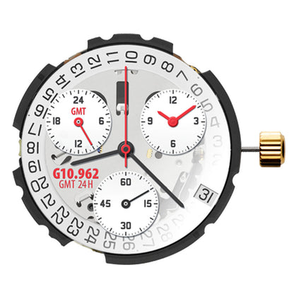ETA G10.962 Watch Quartz Movement  Chronograph 3 Eyes Date 4