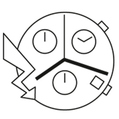 ETA G10.962 Watch Quartz Movement  Chronograph 3 Eyes Date 4