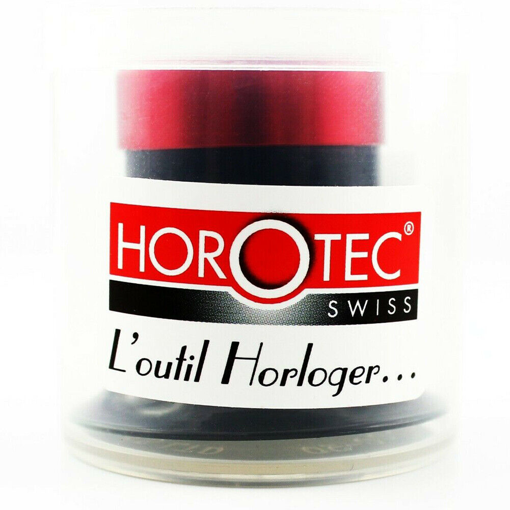 Horotec eyeglass loupe with 4x magnification, 25mm lens, and precision aluminum screw ring for watch repairs.