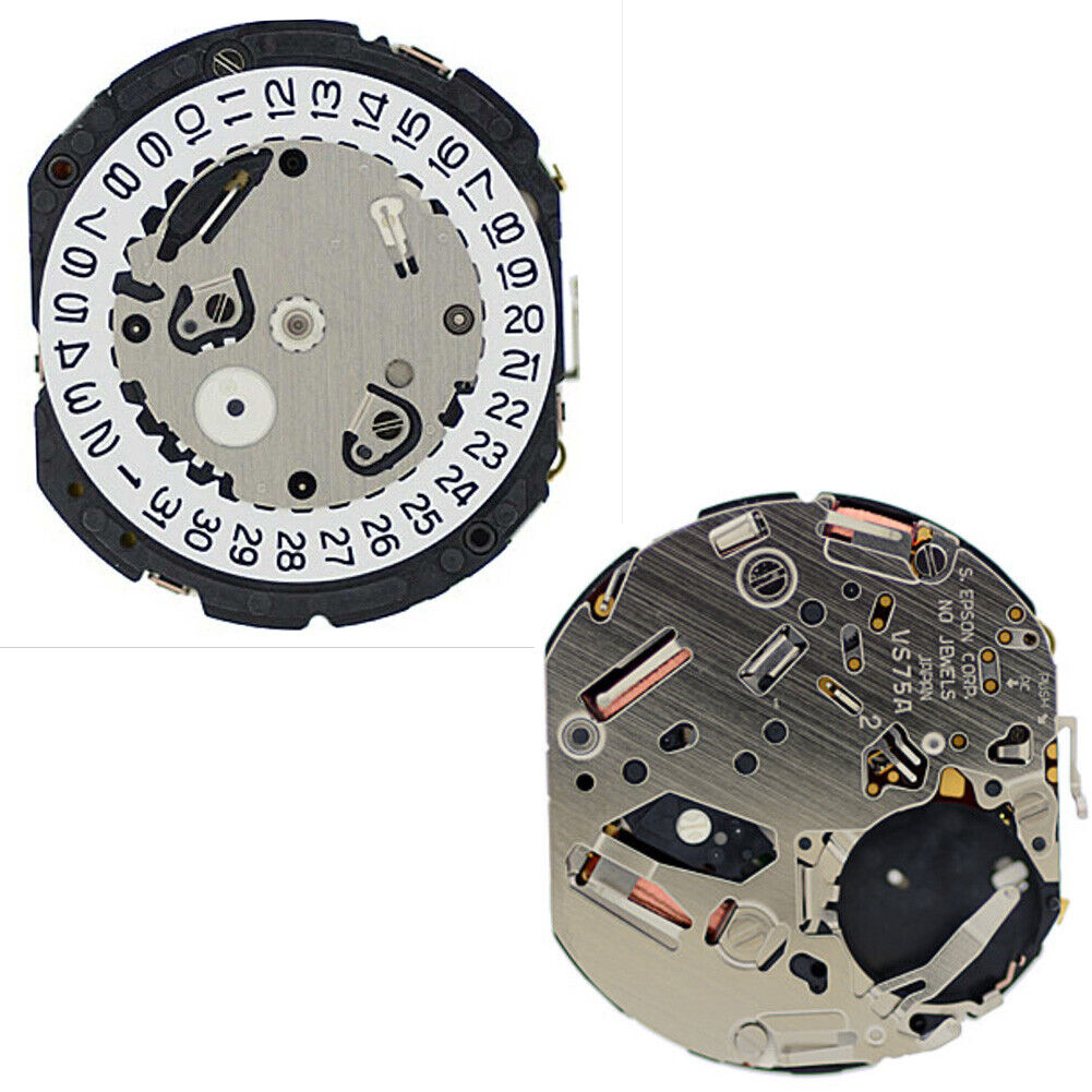 Hattori Epson TMI VS75 VS75A Watch Quartz Movement Solar Power Japan Made