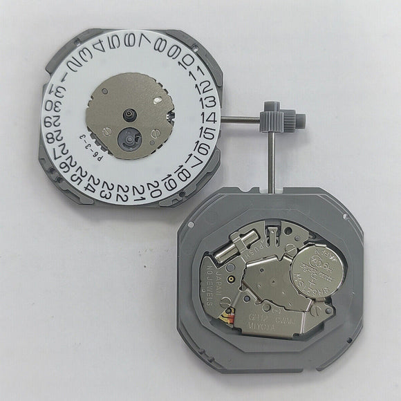 Miyota GR12 Japan Made Quartz Movement Replace Miyota 1S13 Movement Date At 3