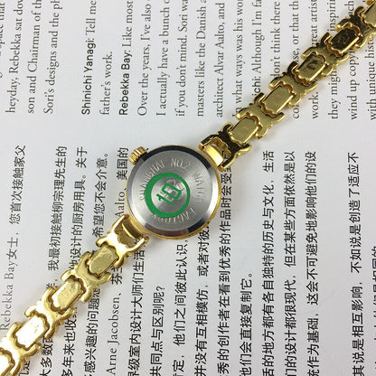 Montre mécanique manuelle Baoshihua de 22 mm pour femme, fabriquée en Chine, sertie de 17 diamants imitation