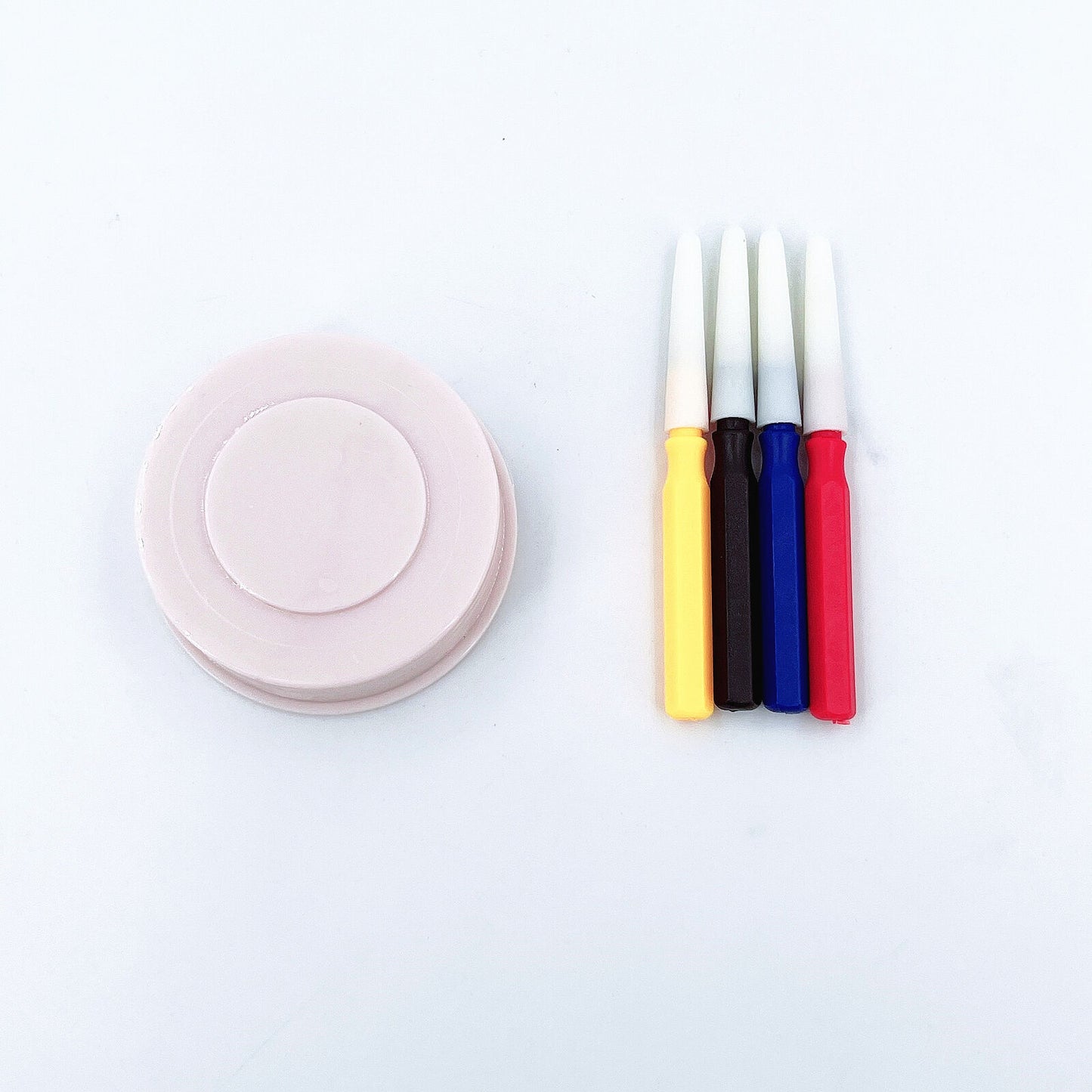 Oil cups plastic stand with 3 compartments and oiler pen set for precise watch repair tools.
