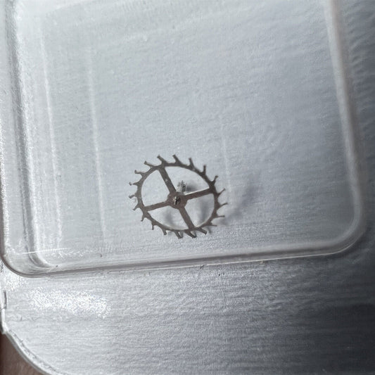 Escape wheel for Miyota 9015 9100 watch movement, precise gear for timekeeping performance.