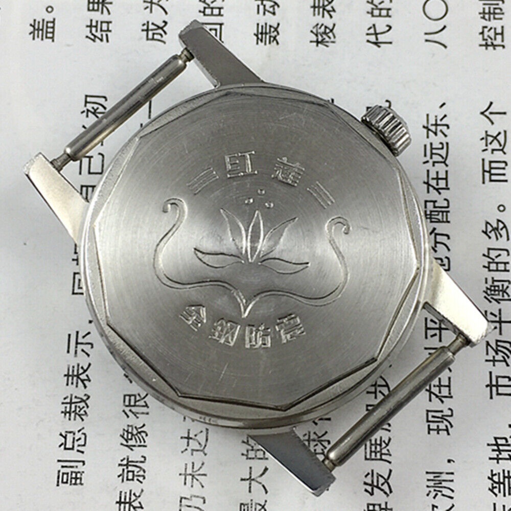 HONGLIAN 32mm manual mechanical watch with 17 jewels and Roman numeral dial, classic style.