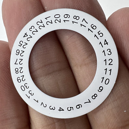 28,5 mm AP-Vorderseite, weiße Datumsscheibe, Datumsrad für 2813-Uhrwerk, Datum @ 3