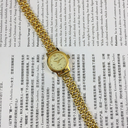 Montre mécanique manuelle pour femme fabriquée en Chine à Shanghai, clou doré 17 juifs, 22 mm