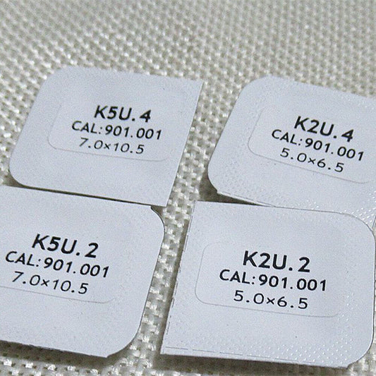 Watch hands set for 901.001 movement, compatible with K2U/K5U models, ideal for precise watch repair.