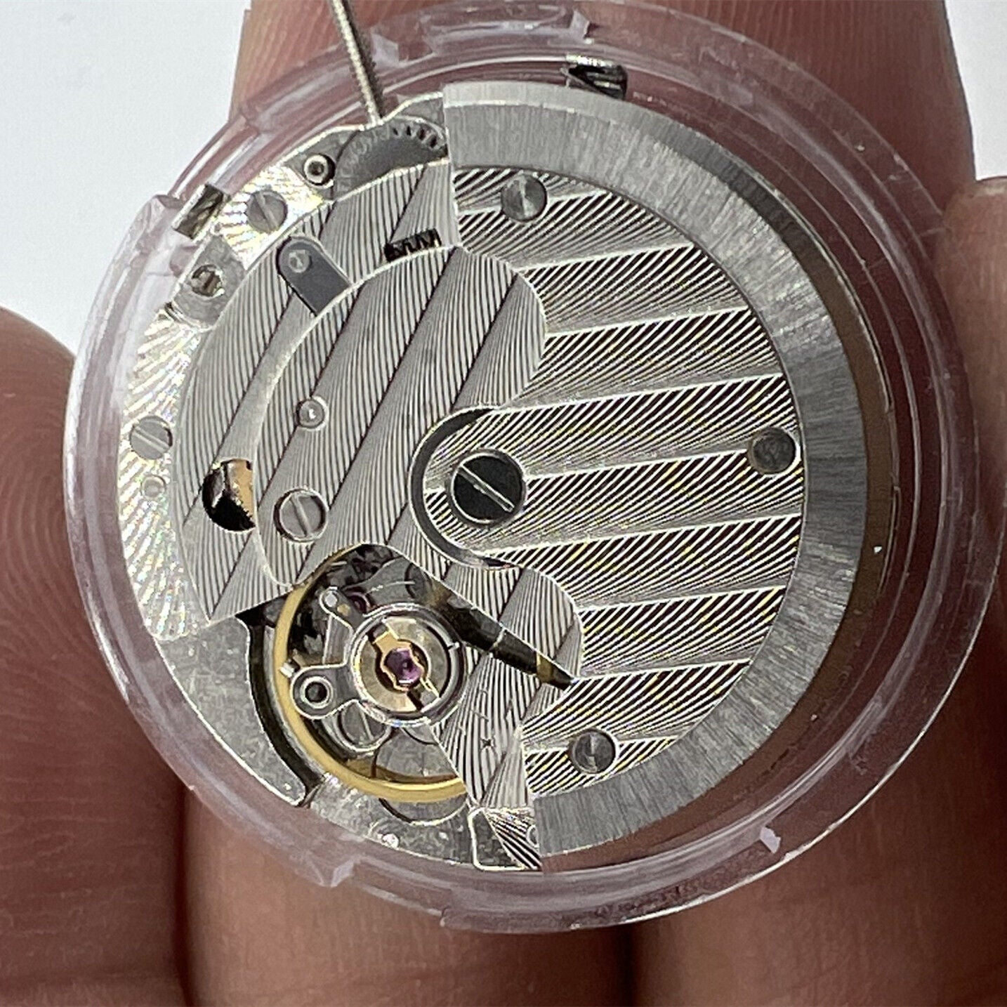 Seagull ST1651 mechanical watch movement showing intricate automatic gears and craftsmanship.