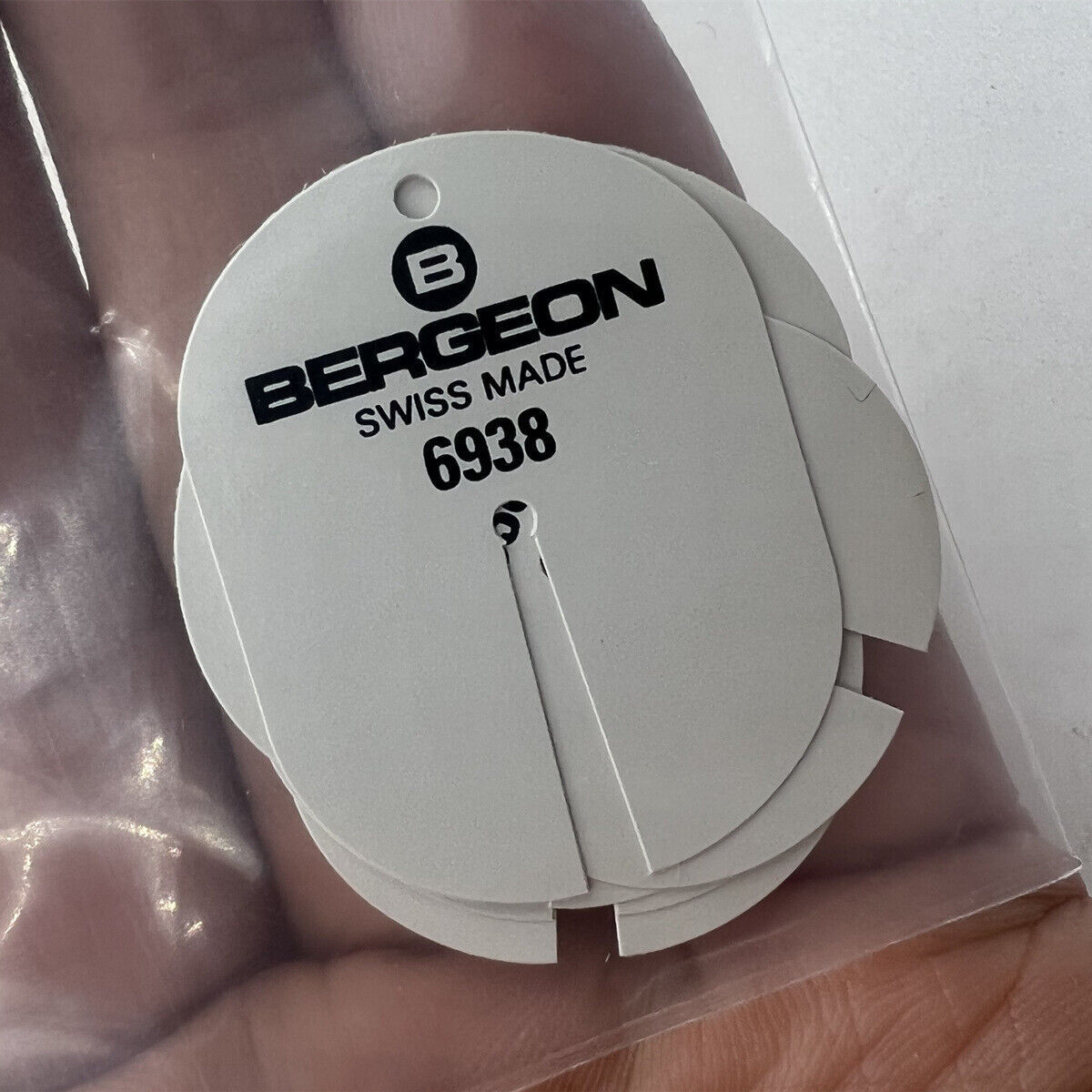 Bergeon 6938 watch dial protectors in a pack, ideal for safe dial handling and repair.  