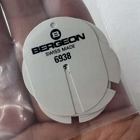 Bergeon 6938 watch dial protectors in a pack, ideal for safe dial handling and repair.  