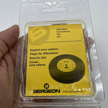 Bergeon 7153 watch dial base support, precision tool for watchmaking and repairs.