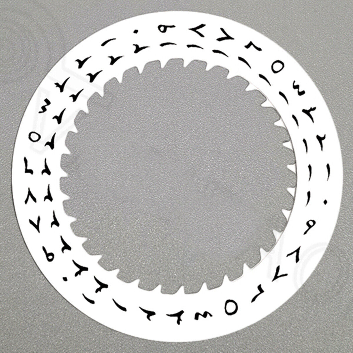 Black Arabic Font White Date Disk Wheel for NH36 Movement Date At 3 Watch Part