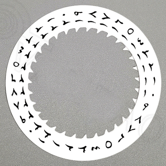 Black Arabic Font White Date Disk Wheel for NH36 Movement Date At 3 Watch Part