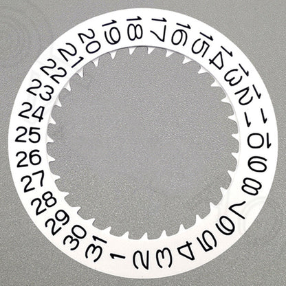 Watch Part Black Font White Date Disk Wheel for NH36 Movement Date At 9
