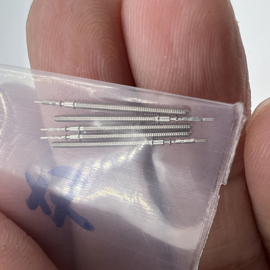 1. Set of 5 Hattori Epson watch winding stems compatible with VK63/VK64/VK67/VK68 movements.  