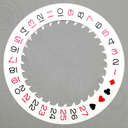 Spade A White Date Disk Wheel für NH36-Uhrwerk, Datum bei 3, Uhrenteil