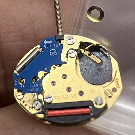 ETA 980.153 Watch Quartz 2 Hands Swiss Movement