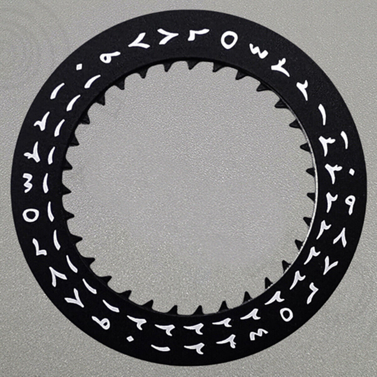 White Arabic Font Black Date Disk Wheel for NH36 Movement Date At 3 Watch Part