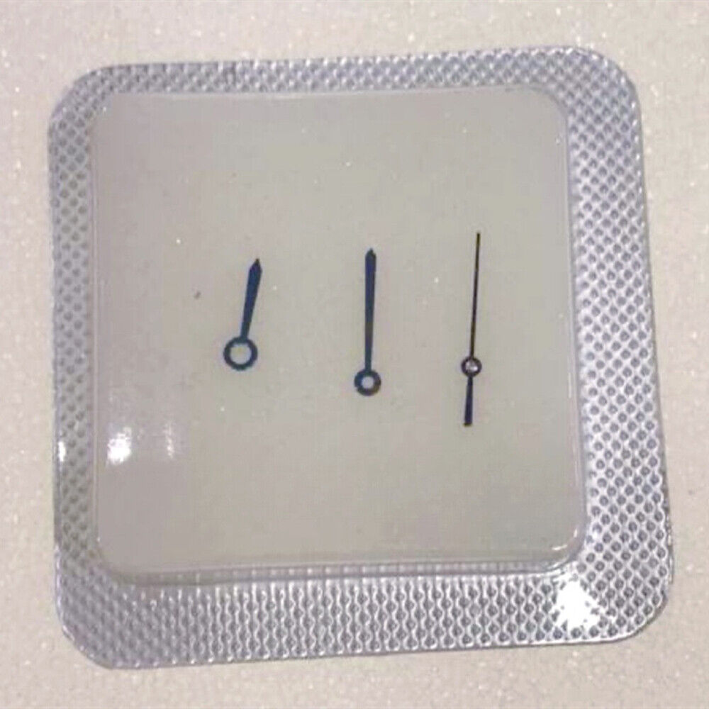 Blue polished watch hands for ETA2671 movement, 5.7x8x8mm, precision-crafted brand accessory.
