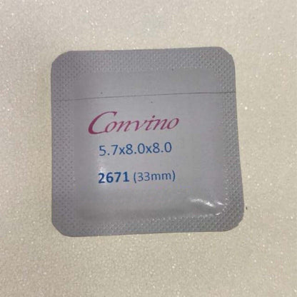 Blue polished watch hands for ETA2671 movement, 5.7x8x8mm, precision-crafted brand accessory.