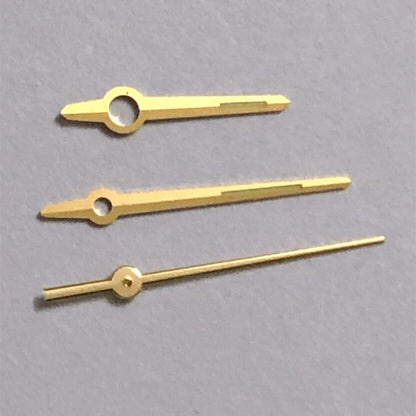 Aiguilles de montre lumineuses vertes dorées de 12 mm pour mouvements ETA 2892, 2846, 2836 et 2824