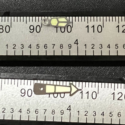 Silver Trim C3 Super Lume Watch Hands for Diving SKX/SBBN NH35 NH36 Movement#5