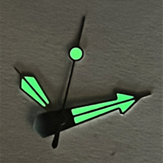 Aiguilles de montre C3 Super Lume argentées pour la plongée SKX/SBBN NH35 NH36 mouvement n° 7