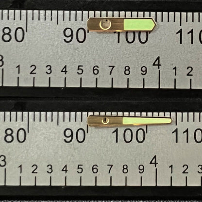 Golden Trim C3 Super Lume watch hands for SRP777 SKX/SBBN with NH35 NH36 movement, enhancing dial readability and style.