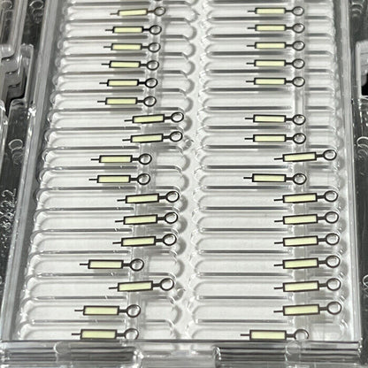 Silver and gold trimmed C3 Super Watch Hands for SRP777 and SKX007, Seiko NH35 NH36 compatible.