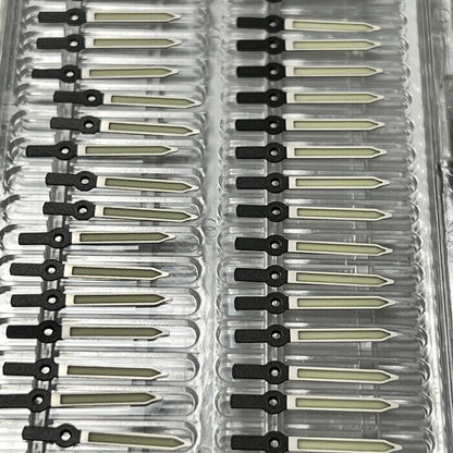 Arrow-shaped C3 super green luminous watch hands, designed for SKX/SBBN NH35 NH36 movements.
