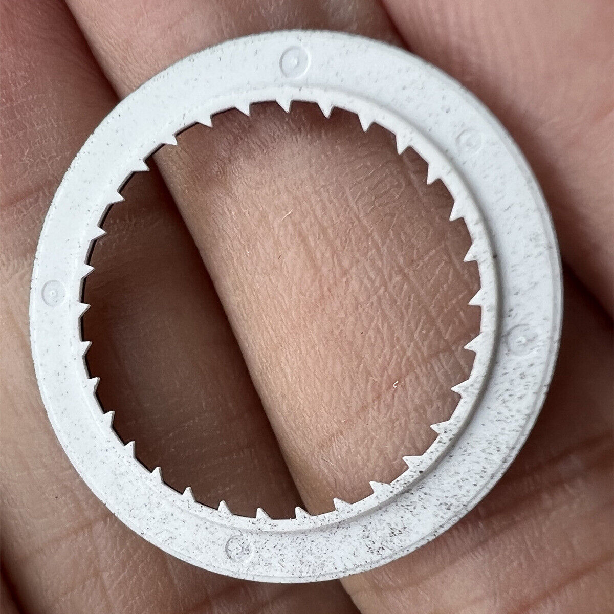 Generic Black Date Disk with Wheel for Miyota 8215 watch movement, date display at 6 o'clock position