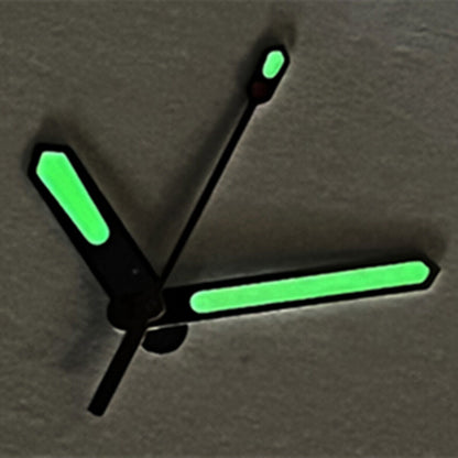 Silver and gold trim C3 Super Lume watch hands for SKX007, compatible with NH35/NH36 Seiko movements