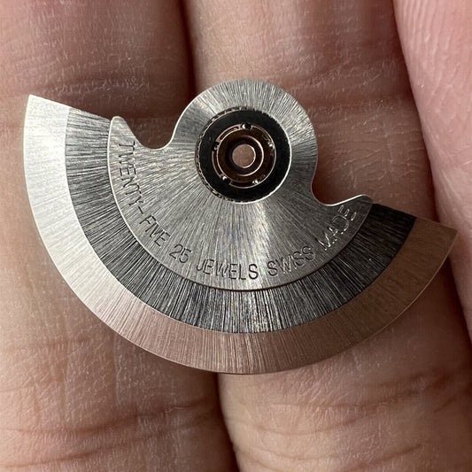 Rotor oscillating weight for ETA2824 watch movement, precise fit and durable spare part.