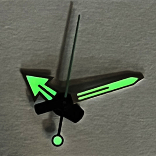 Diving C3 Super Green Lume watch hands for NH35A/SKX007/SRP777 with bright luminous finish