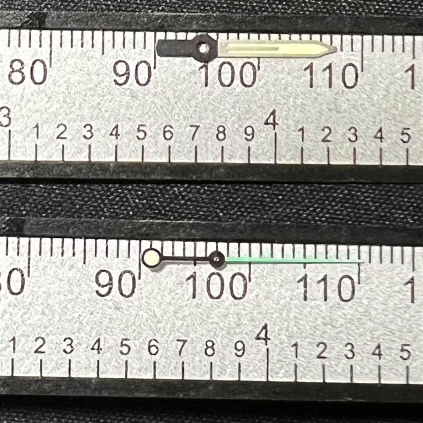 Diving C3 Super Green Lume watch hands with bright glow for NH35A/SKX007/SRP777