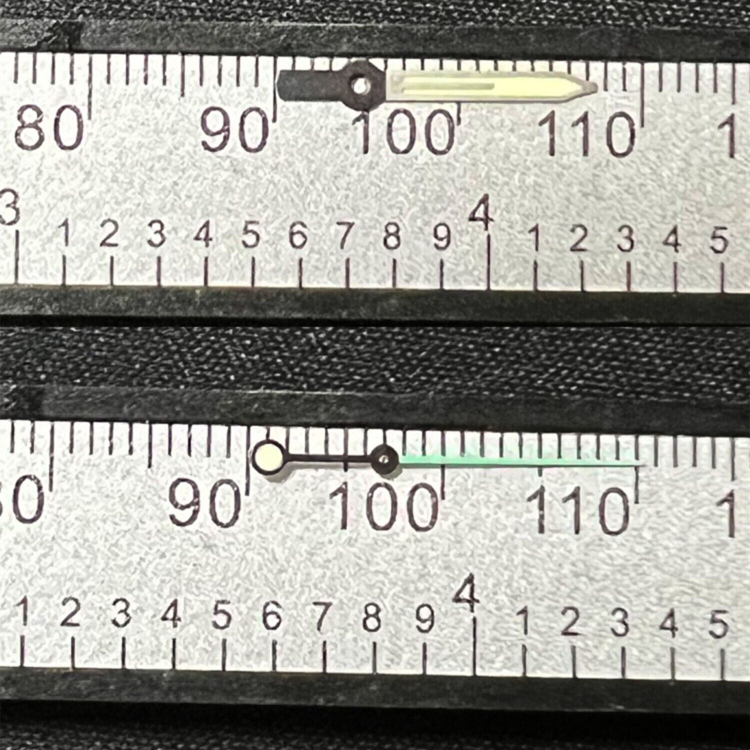 Diving C3 Super Green Lume watch hands with bright glow for NH35A/SKX007/SRP777