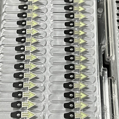 Diving C3 Super Green Lume watch hands for NH35A with bright luminous finish, perfect for night visibility.