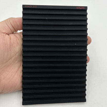 Horotec MSA24.222 black silicone bench mat with 19 grooves for secure watch repairs and parts organization.