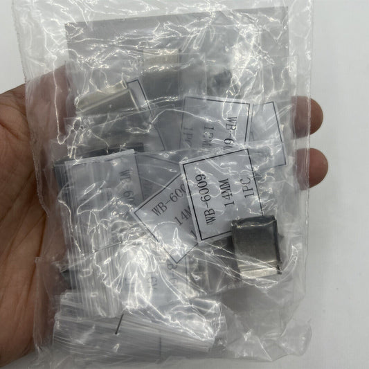 14pcs silver watch strap extenders with clasps for adjustable bracelet length, compatible with various watch brands.