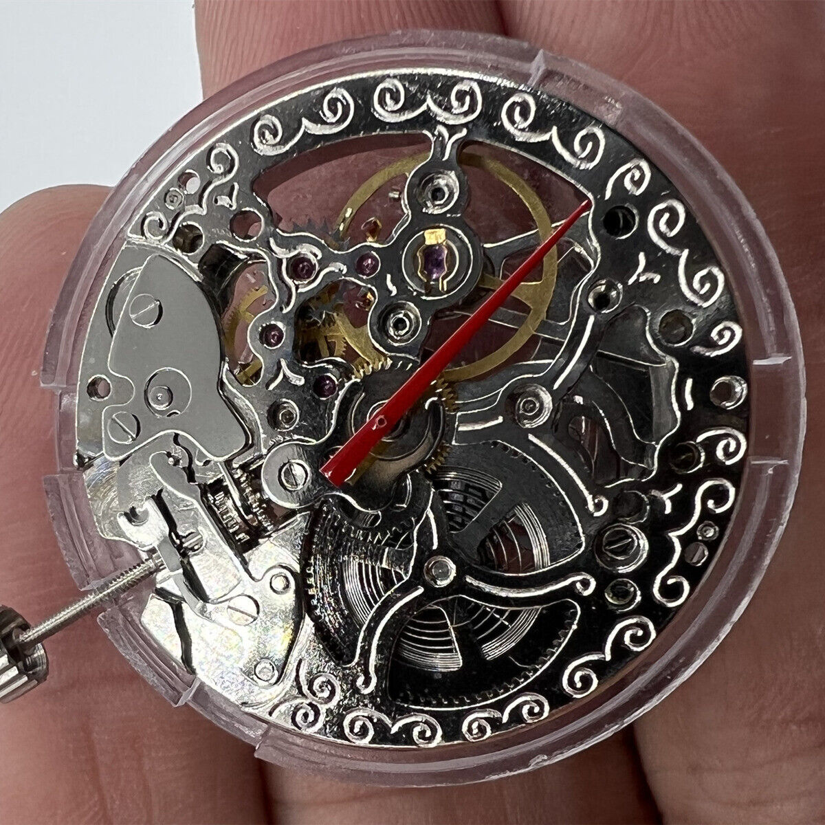 China Made TY2807 Skeleton Automatic Mechanical Movement T16 Replacement