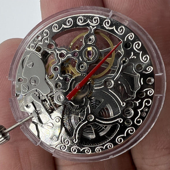 China Made TY2807 Skeleton Automatic Mechanical Movement T16 Replacement
