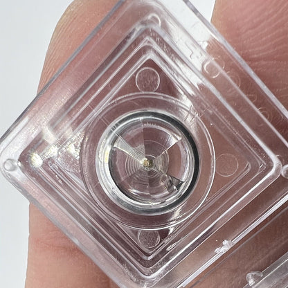 Complete Asian watch balance wheel with hairspring, compatible with Movement 7009, precision component.